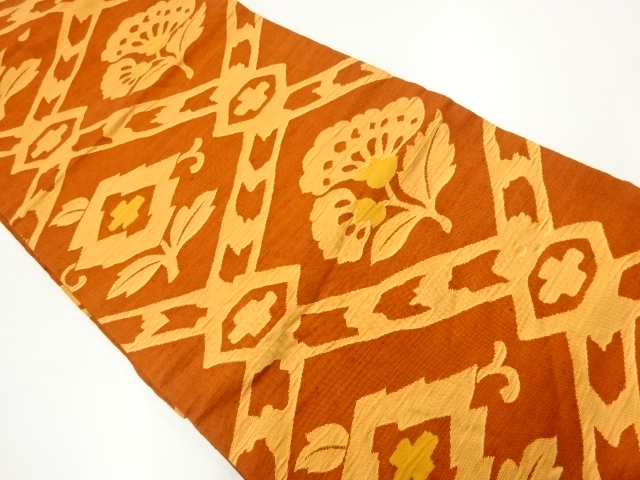 JAPANESE NAGOYA OBI / TSUMUGI / WOVEN TASUKI LATTICE